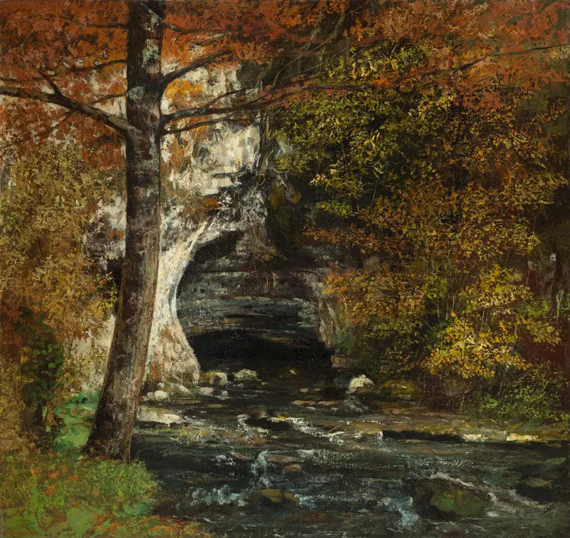 Grotte de la forêt - Gustave Courbet - Alpha Reproduction