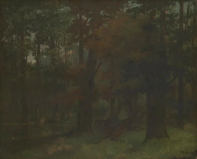 I skogen - Gustave Courbet