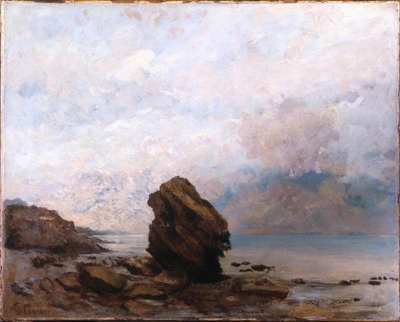 Den isolerade klippan - Gustave Courbet