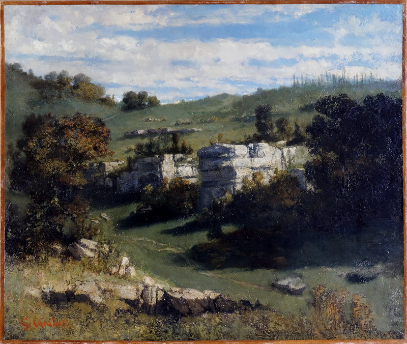 Juralandskap - Gustave Courbet