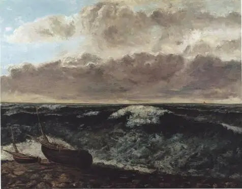 Mer orolig - Gustave Courbet