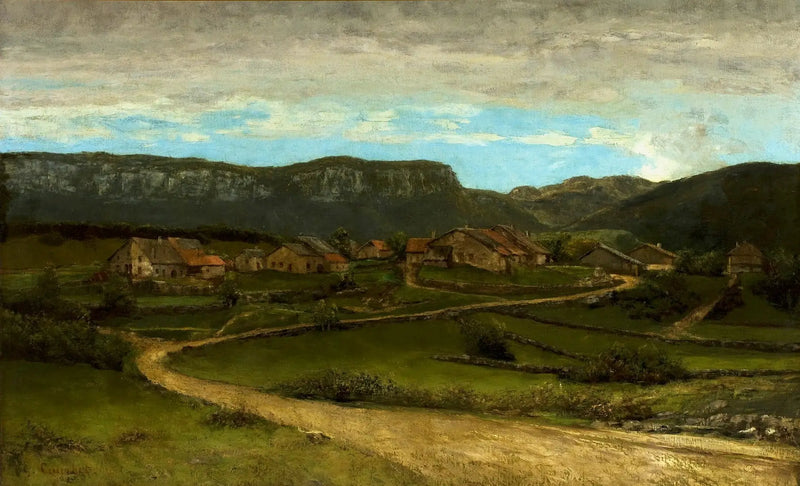 Landskap nära Ornans. - Gustave Courbet