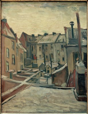 🏙️ Skolgård i Antwerpen – Vincent van Gogh (1885–1886)