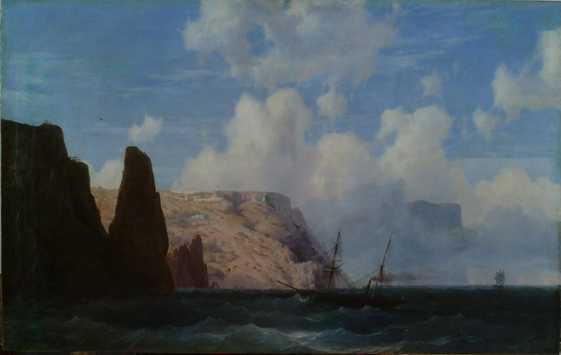 Klippiga bergsklippor - Ivan Aïvazovski
