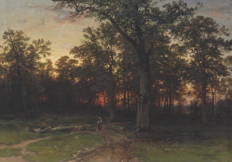 Forêt le soir - Ivan Chichkine