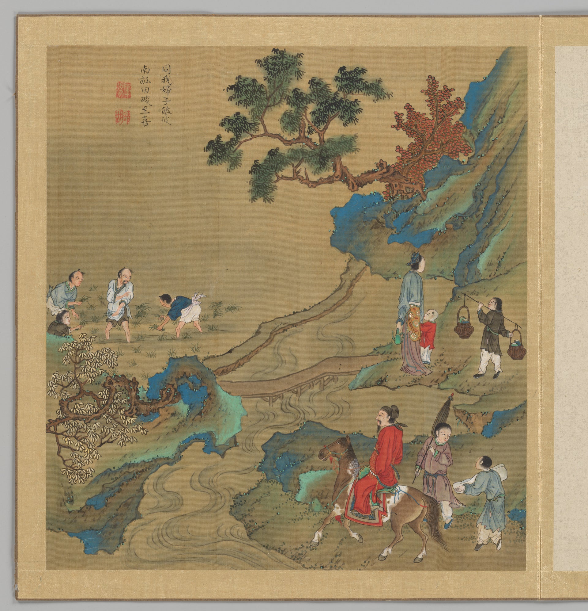 Odes of the State of Bin: The Seventh Month, Fei Qinghu (Fei Zhaoyang), late 18th–early 19th century — peinture chinoise