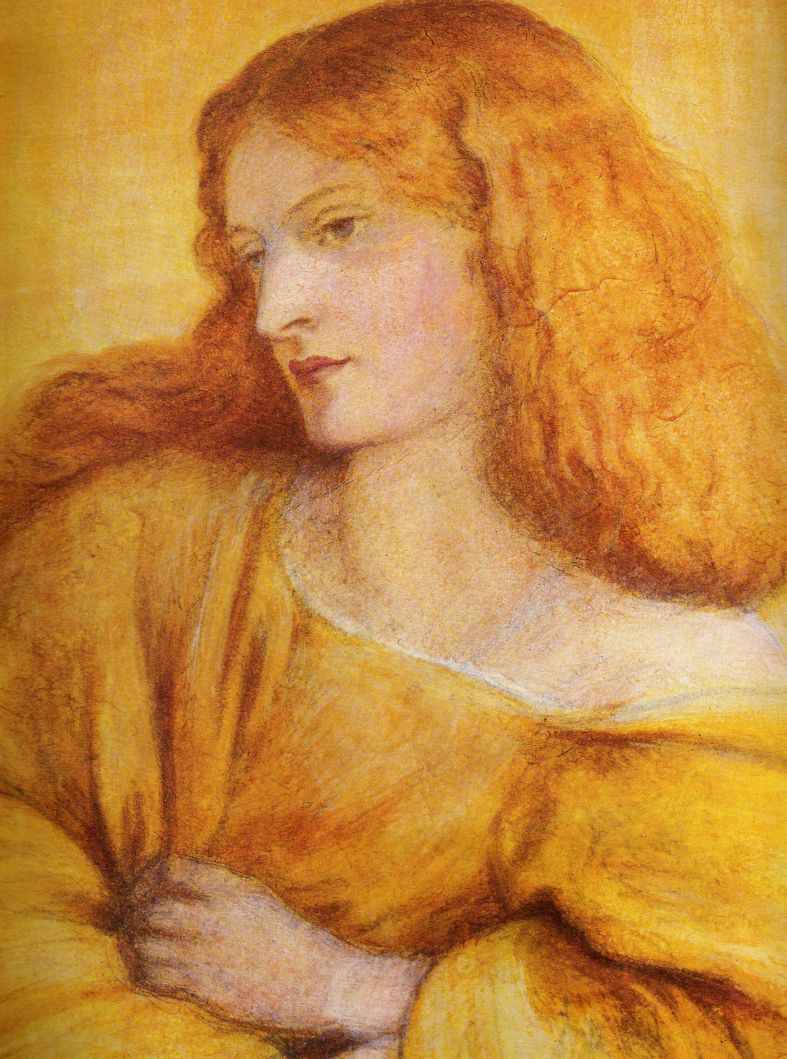 Kvinna i gult - Dante Gabriel Rossetti