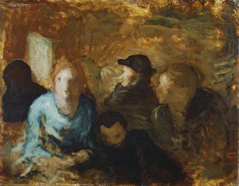 En tredje klassens bil - Honoré Daumier