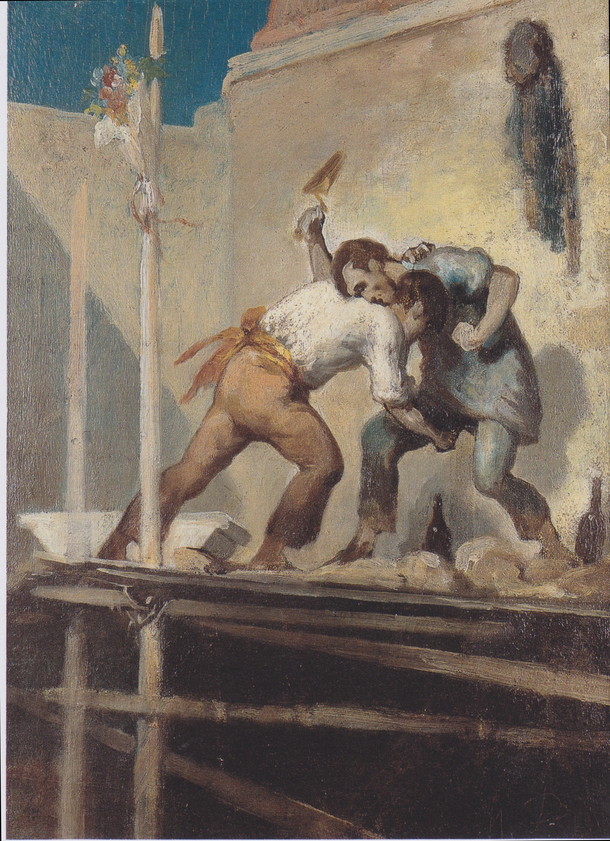 Combattre les maçons - Honoré Daumier