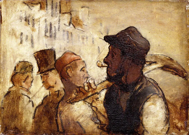 Arbetare på gatan - Honoré Daumier