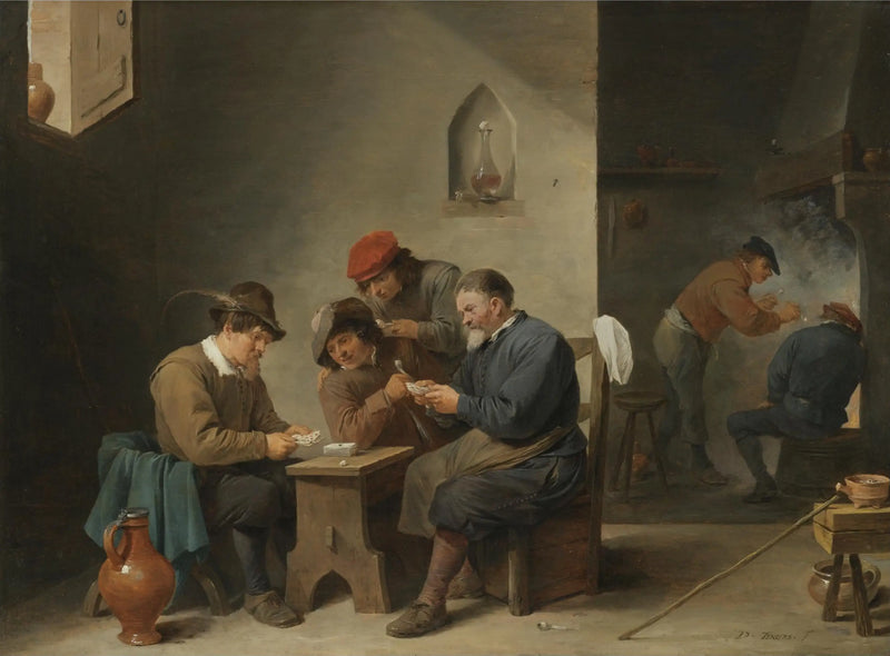 Kortspelare - David Teniers den Yngre