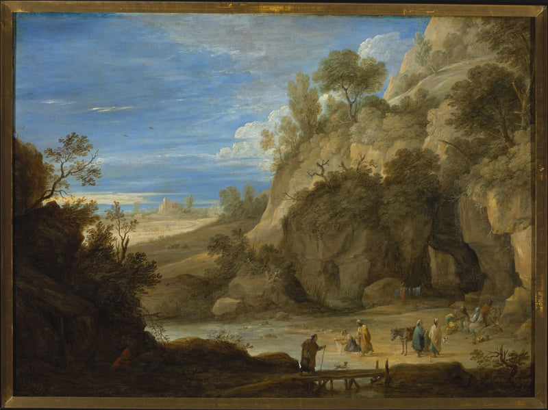 Landskap med ett romläger - David Teniers den yngre