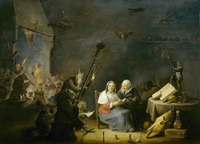 Häxans initiering - David Teniers den yngre