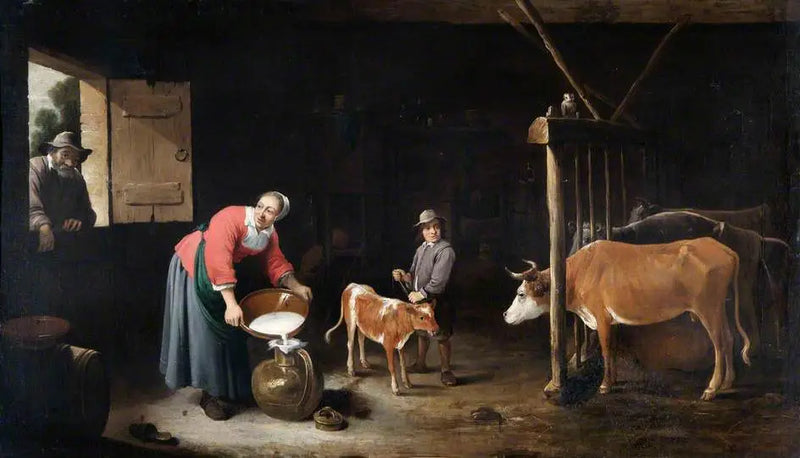 Interiör av en lada - David Teniers den yngre
