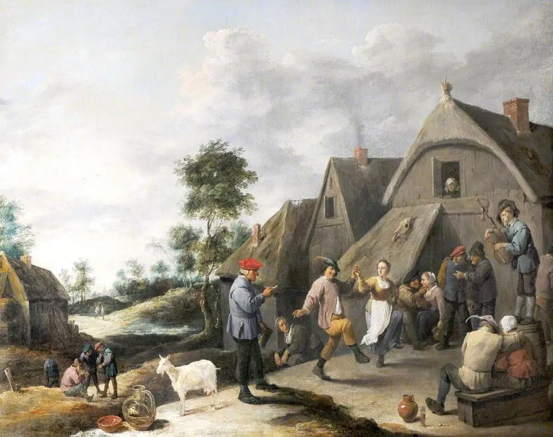 Byfesten i byn - David Teniers den yngre