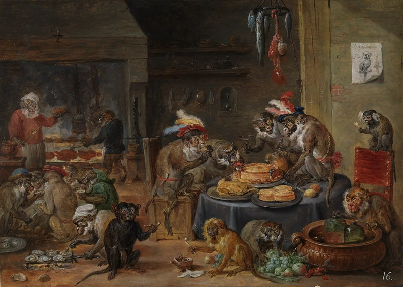 APornas fest - David Teniers den Yngre