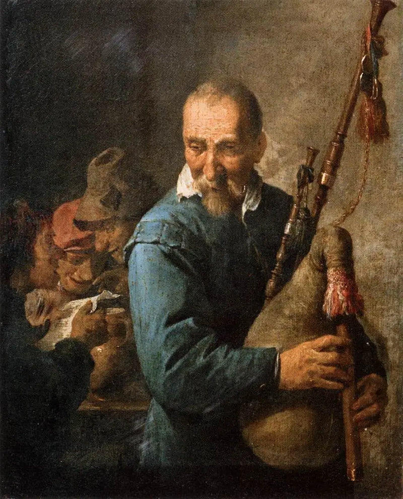 Musette-spelaren - David Teniers den yngre