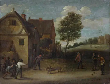 Spela krocket - David Teniers den yngre