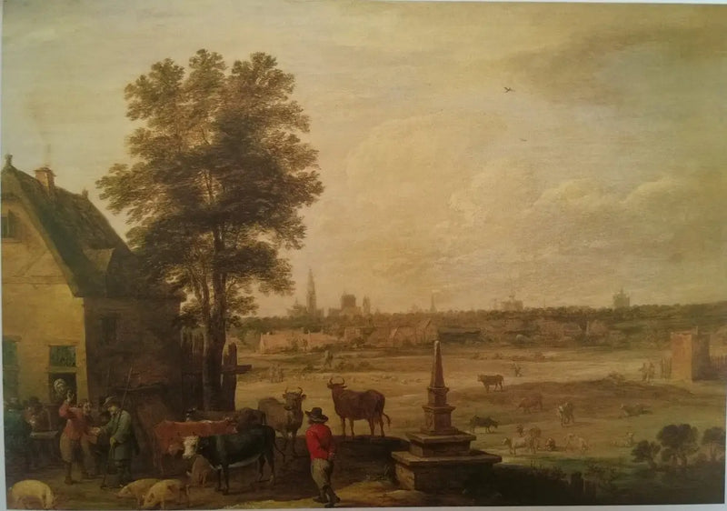 Dansa på ett värdshus - David Teniers den yngre