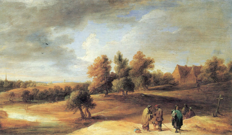 Landskap med romer - David Teniers den yngre