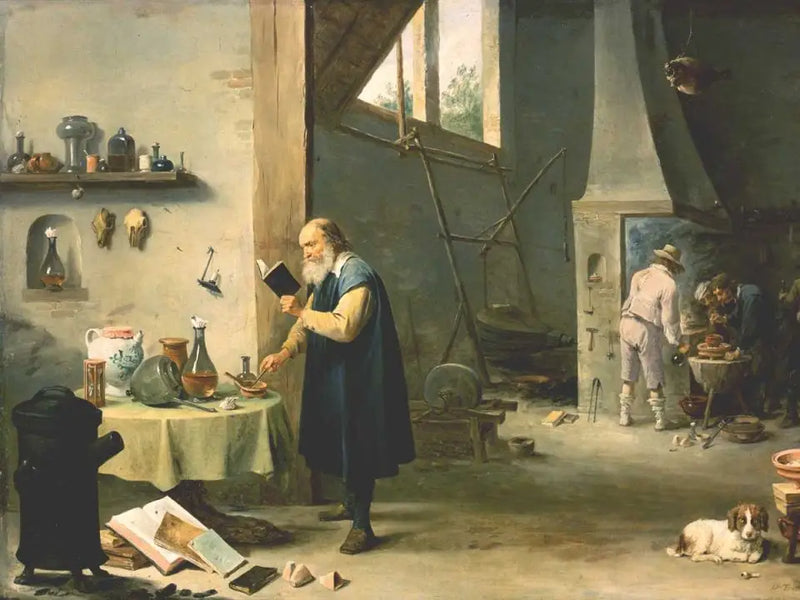 En alkemist - David Teniers den yngre