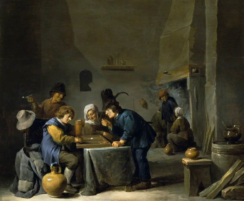 Trictrac-spelare - David Teniers den yngre