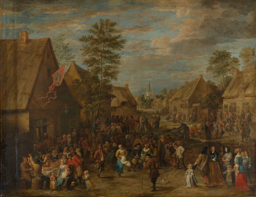 En karnevalsdagen på Saint-Georges - David Teniers den yngre