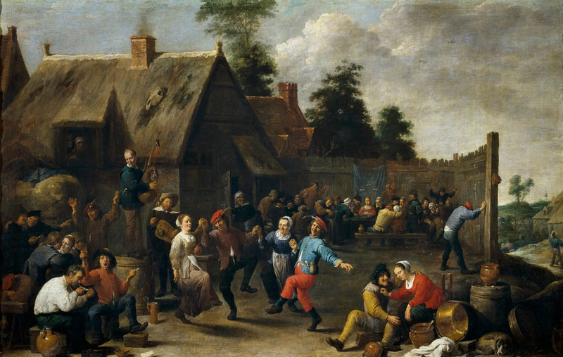 Byfest och festmåltid - David Teniers den yngre