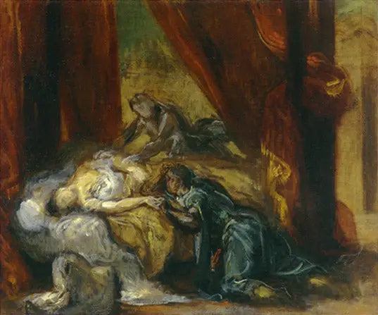 Desdémonas död - Eugène Delacroix