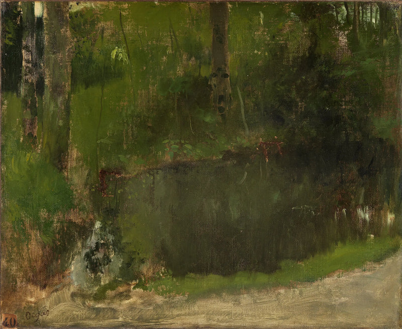 Dammen i skogen - Edgar Degas