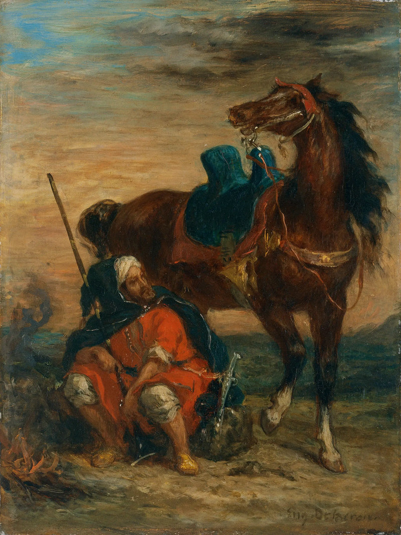 Arabisk ryttare - Eugène Delacroix
