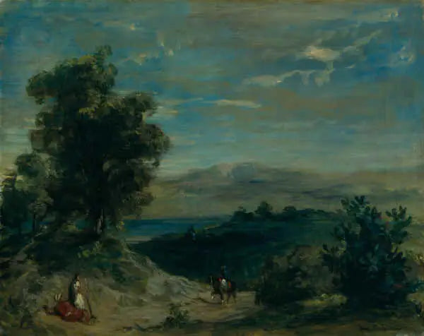 Marockanskt landskap - Eugène Delacroix