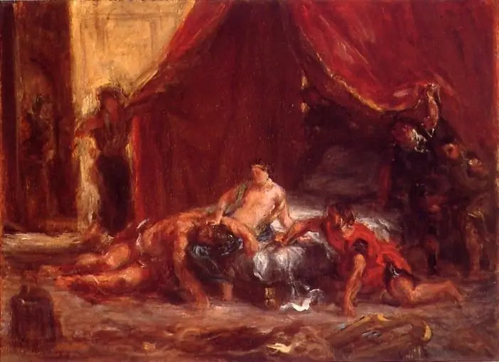 Samson och Delila - Eugène Delacroix