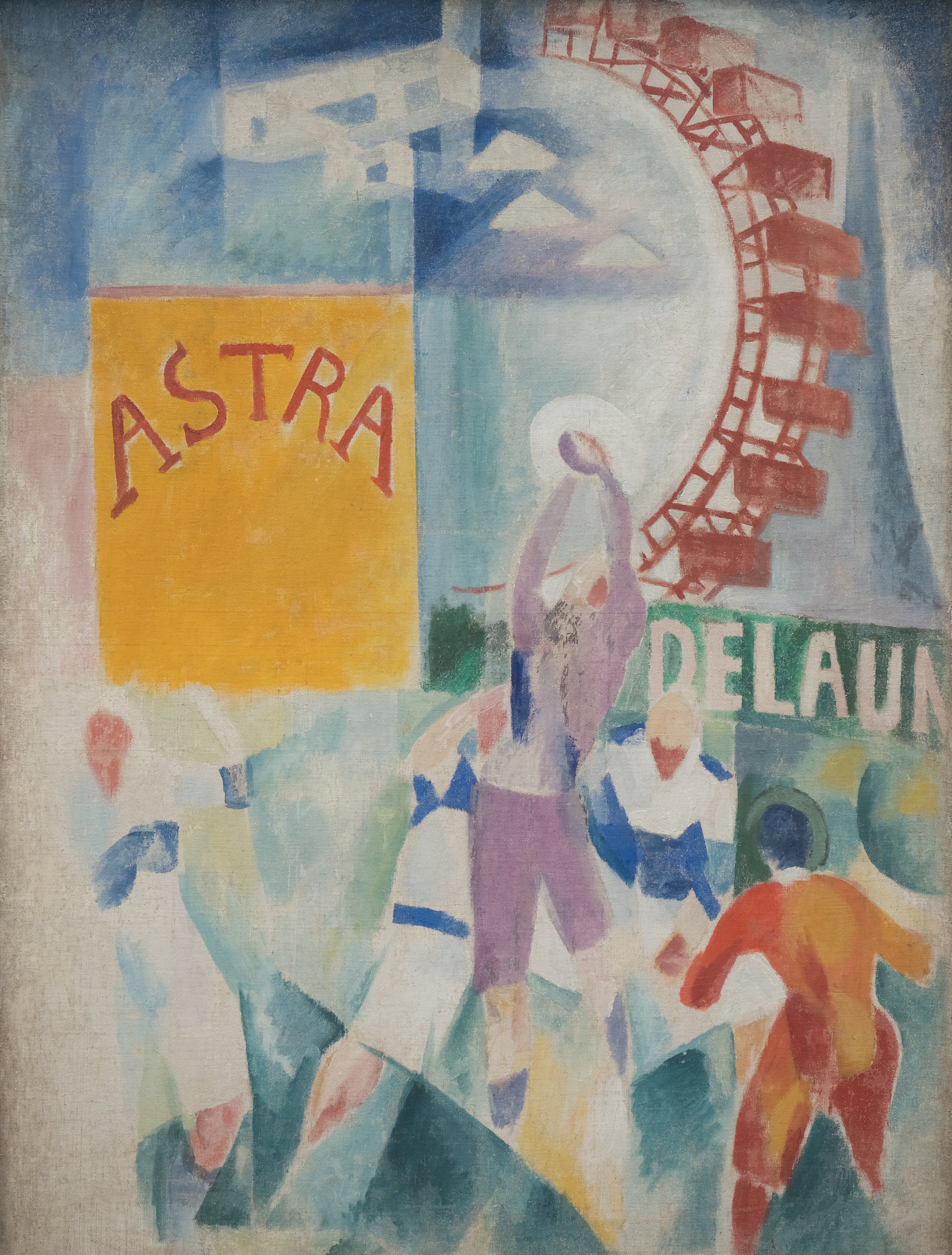 Reproduction du tableau « L'Équipe de Cardiff - Robert Delaunay » par Alpha Reproduction en peinture à l’huile