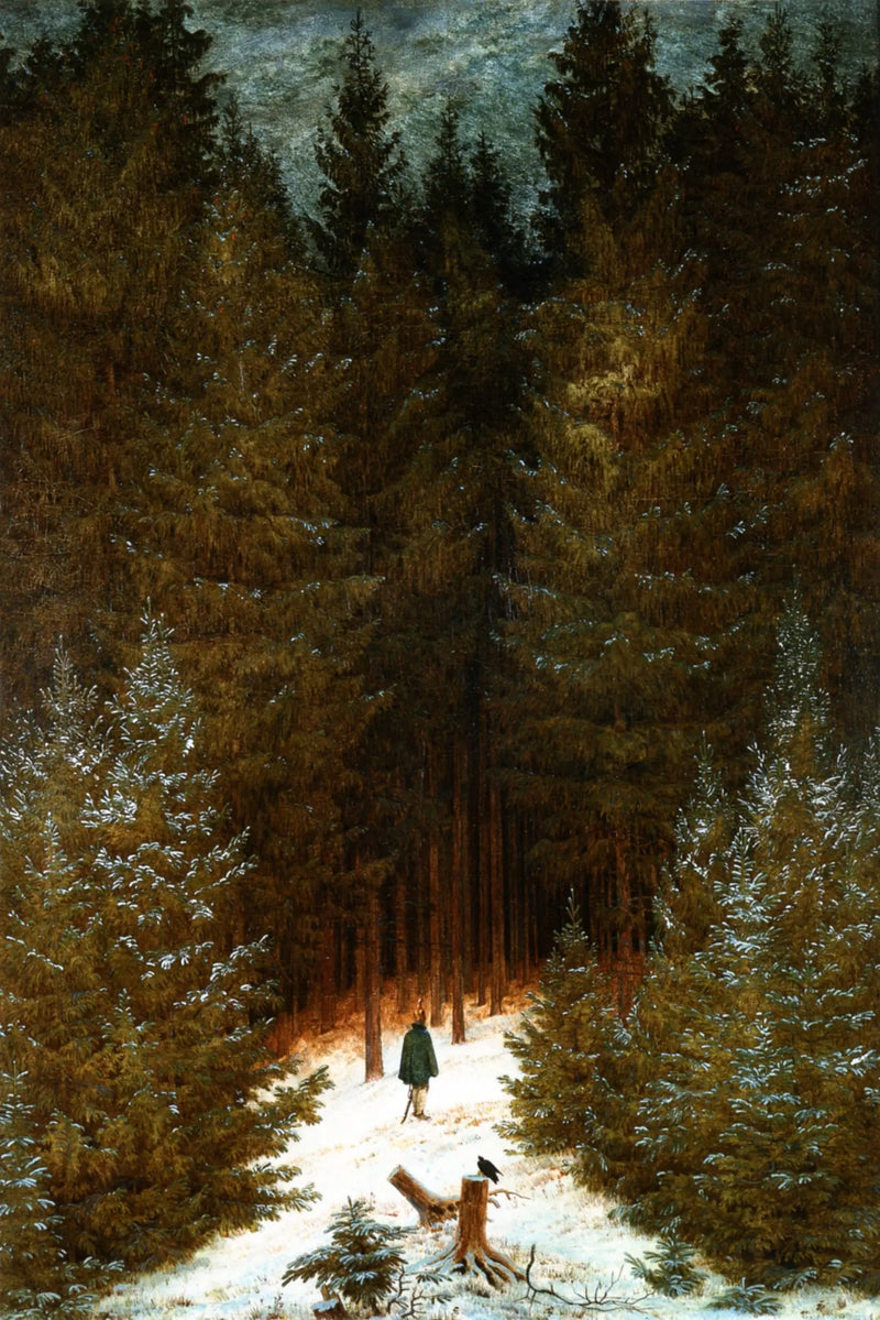 Jägaren i skogen - Caspar David Friedrich