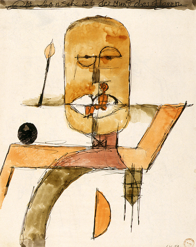 Der Mensch ist der Mund des Herrn - Paul Klee