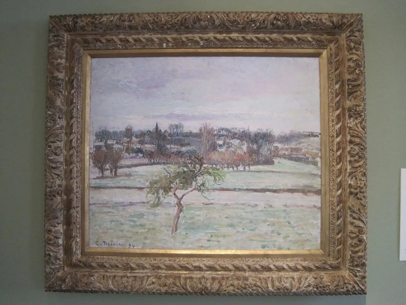 Äppelträdet, snöeffekt i Éragny - Camille Pissarro