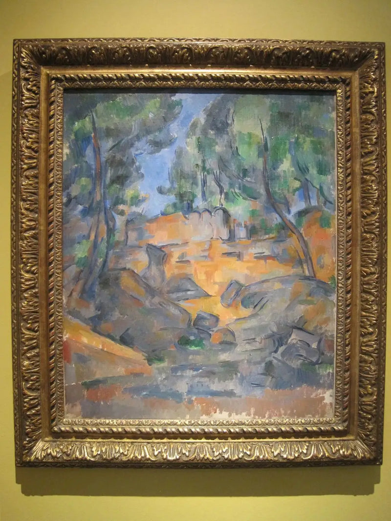 Träd och stenar - Paul Cézanne