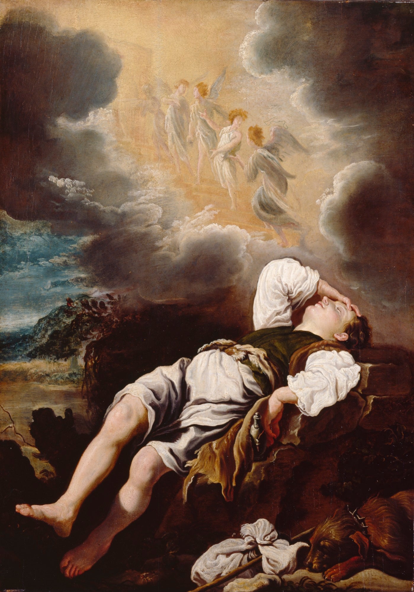 Le rêve de Jacob - Domenico Fetti image 1 reproduction d’œuvre d’art à l’huile