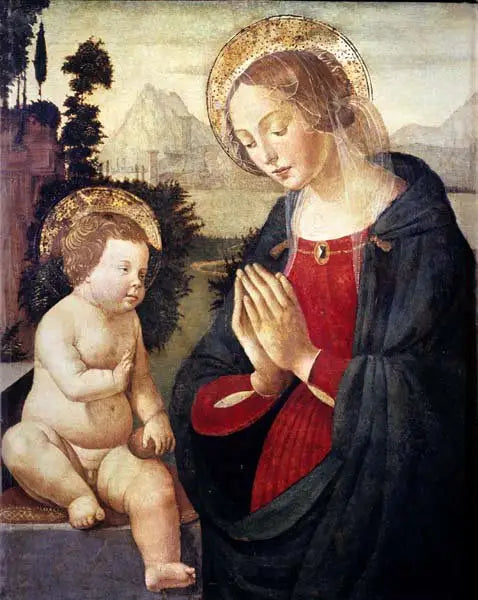 Barnets tillbedjan - Domenico Ghirlandaio