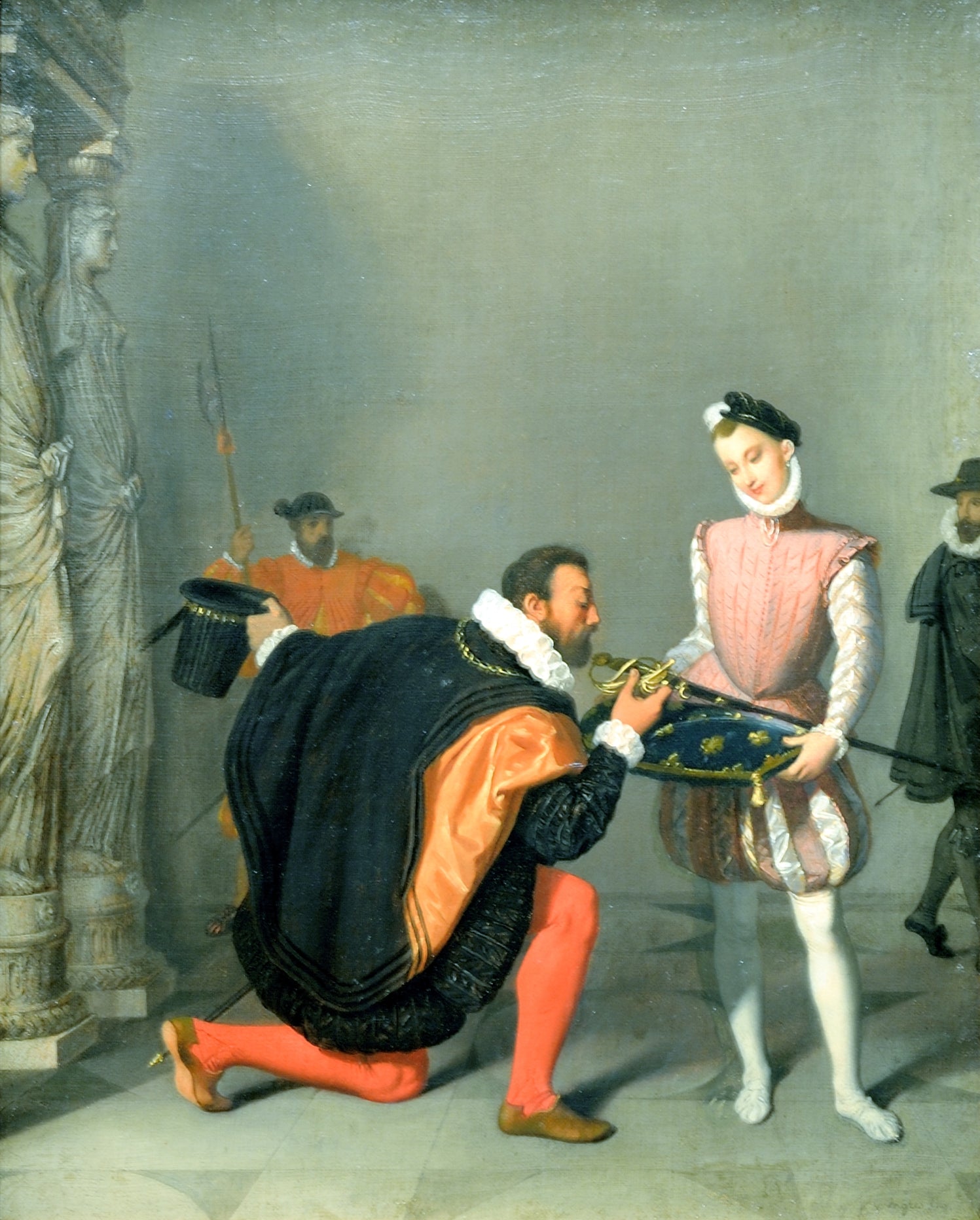 Don Pedro de Toledo kysser Henri IV:s svärd - Jean-Auguste-Dominique Ingres