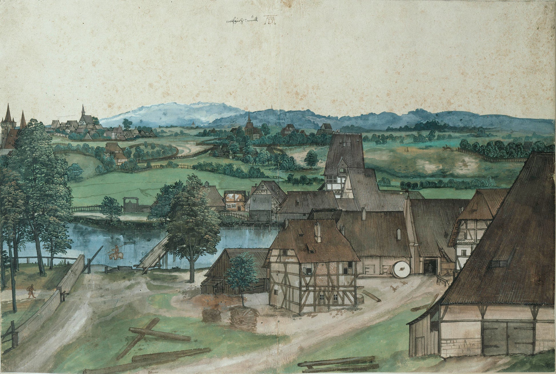 Trädfileringen vid Pegnitz, nära Nuremberg - Albrecht Dürer