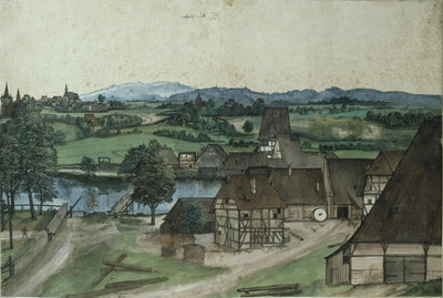 La Tréfilerie sur la Pegnitz près de Nuremberg - Albrecht Dürer - Alpha Reproduction