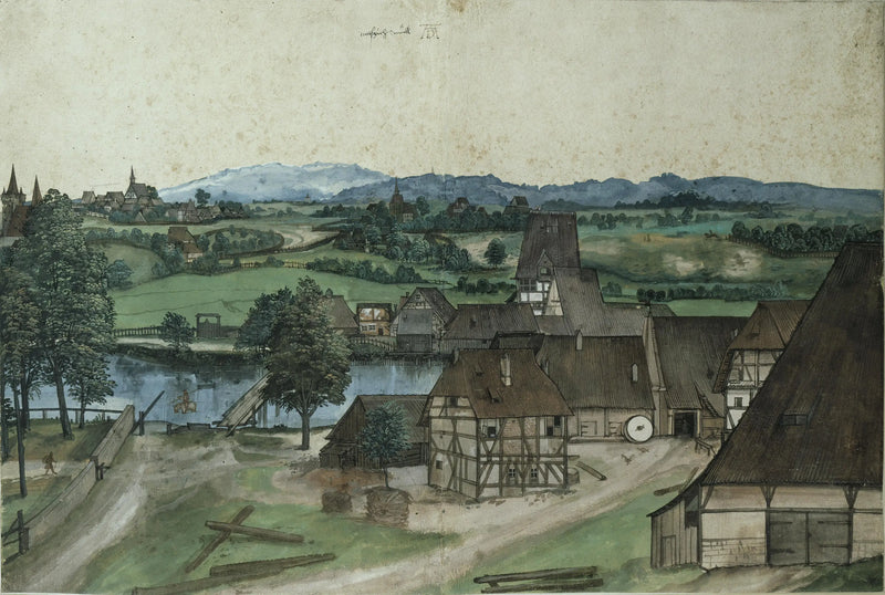 Trädfileringen vid Pegnitz, nära Nuremberg - Albrecht Dürer