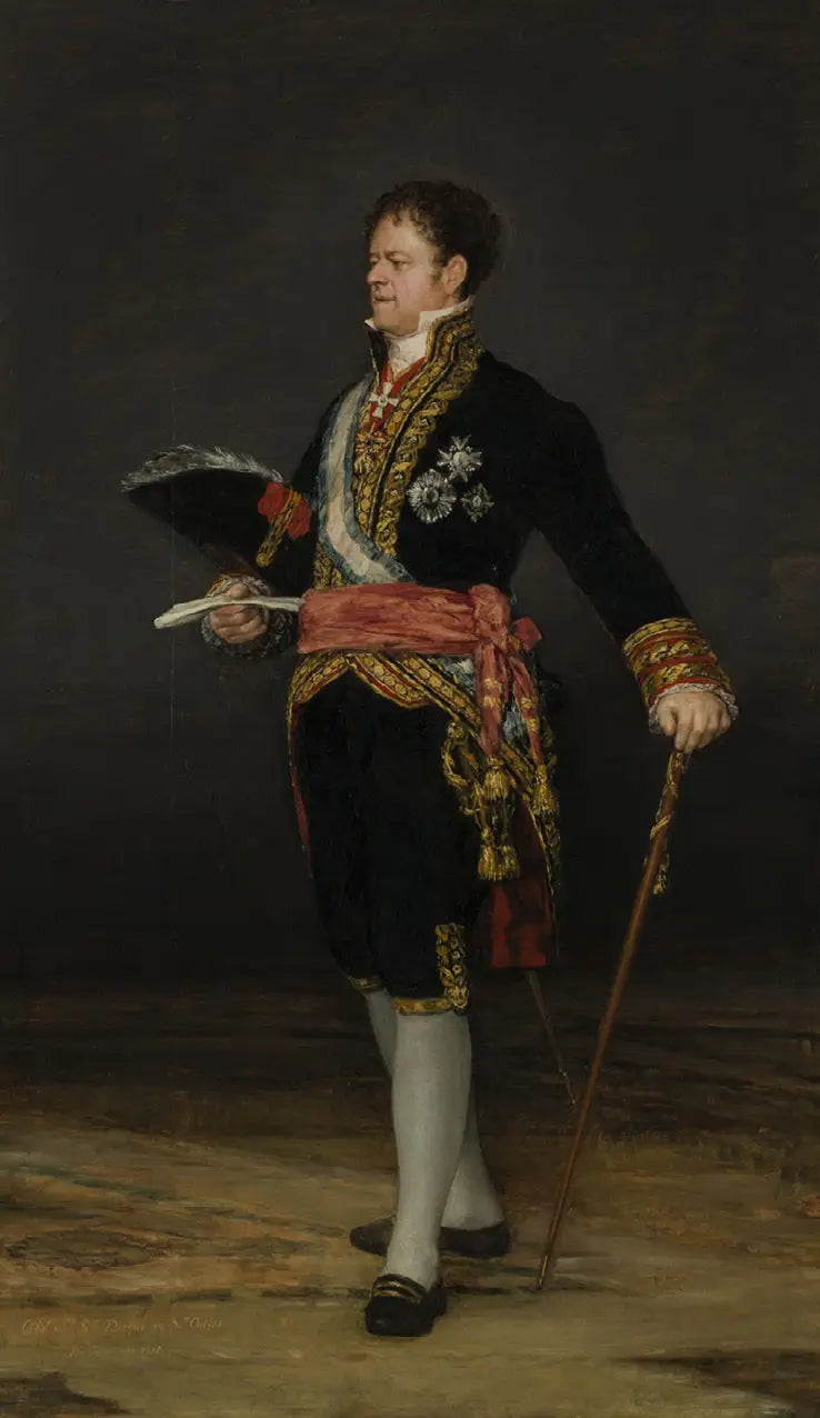 Porträtt av hertig San Carlos - Francisco de Goya
