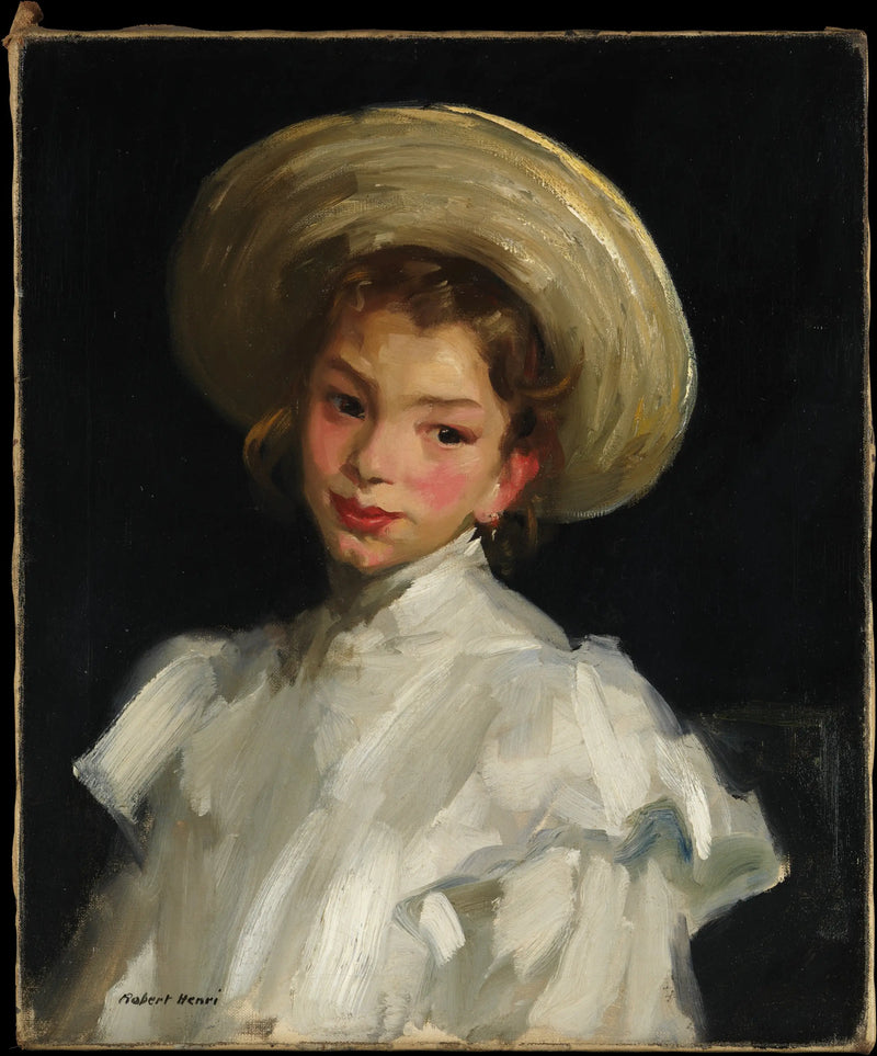 Holländsk flicka i vit - Robert Henri