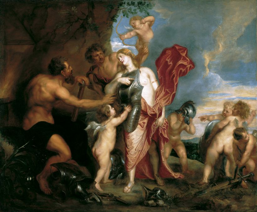 Vénus recevant les armes d'Énée de Vulcain - Antoine van Dyck
