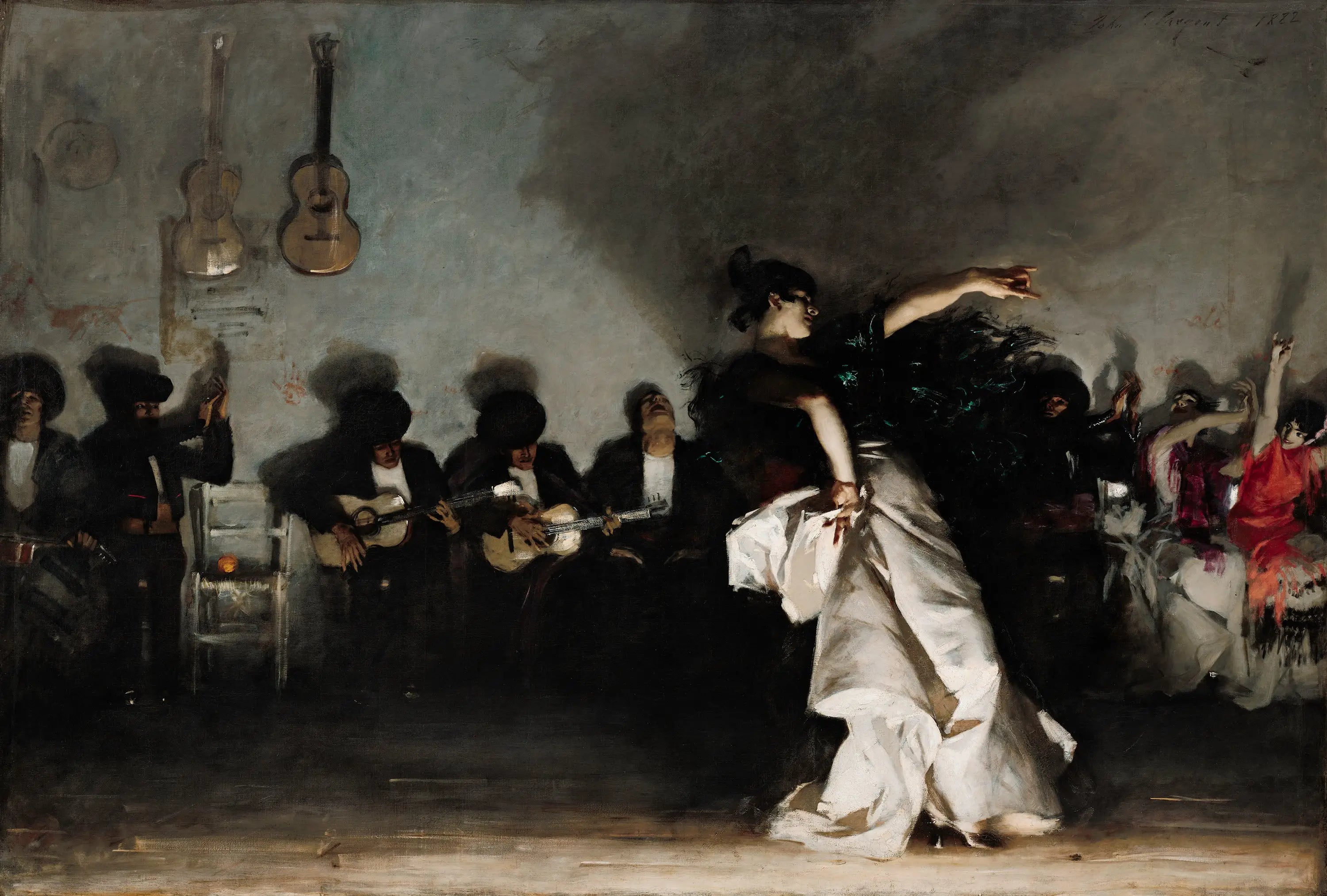 Reproduction du tableau « Le Jaleo - John Singer Sargent » par Alpha Reproduction en peinture à l’huile
