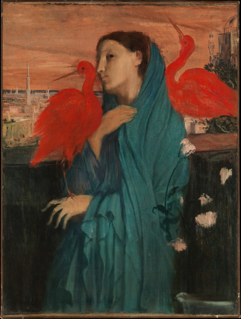 Ung kvinna med ibis - Edgar Degas