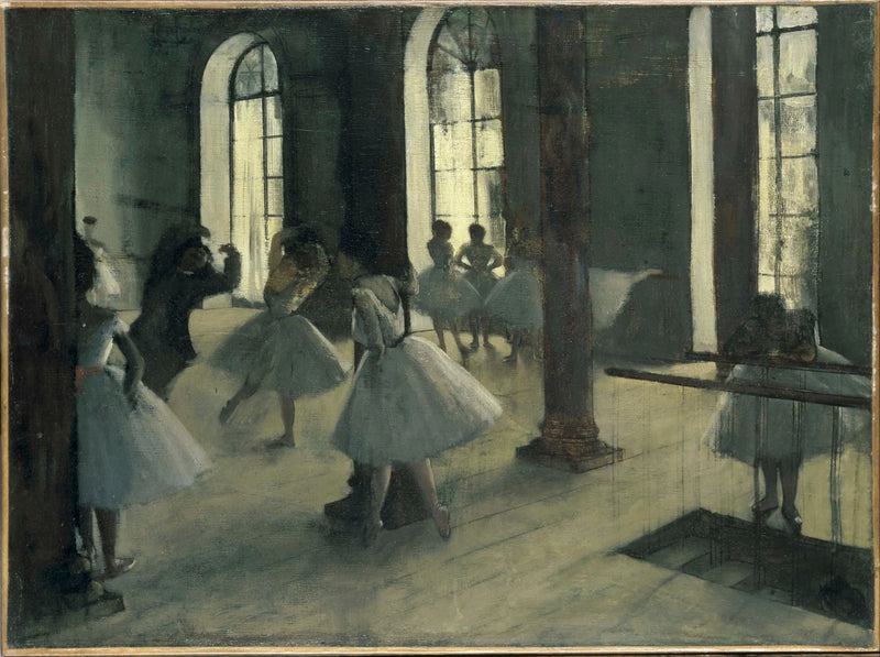 Dansens repetition i dansens foajé - Edgar Degas